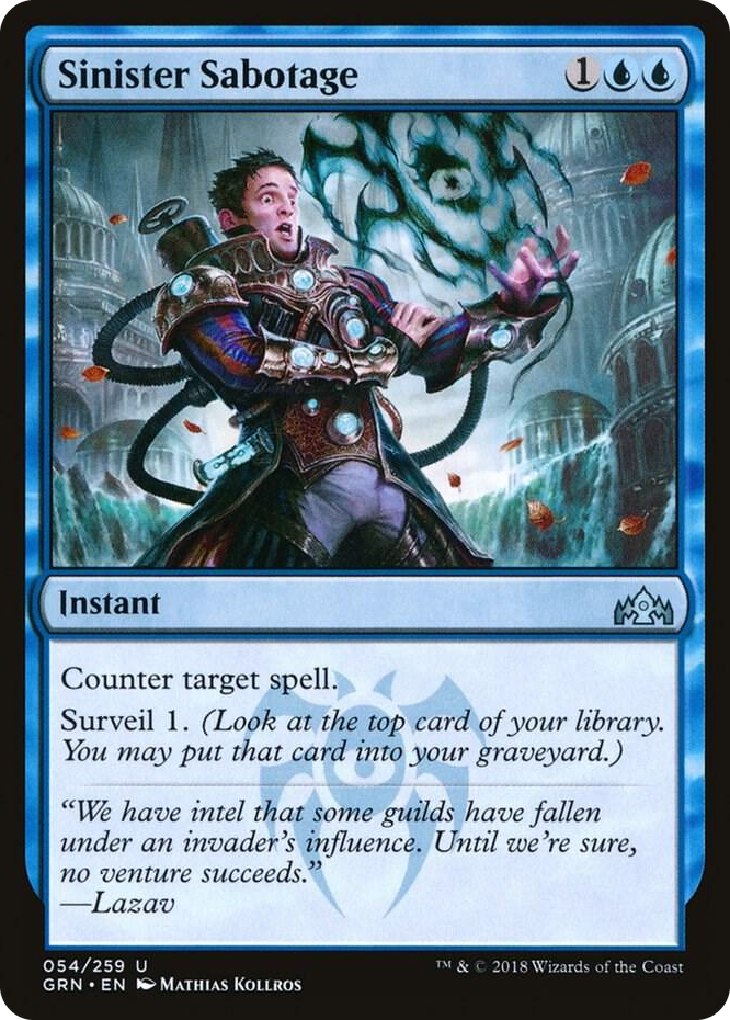 0054 Sinister Sabotage U Guilds of Ravnica