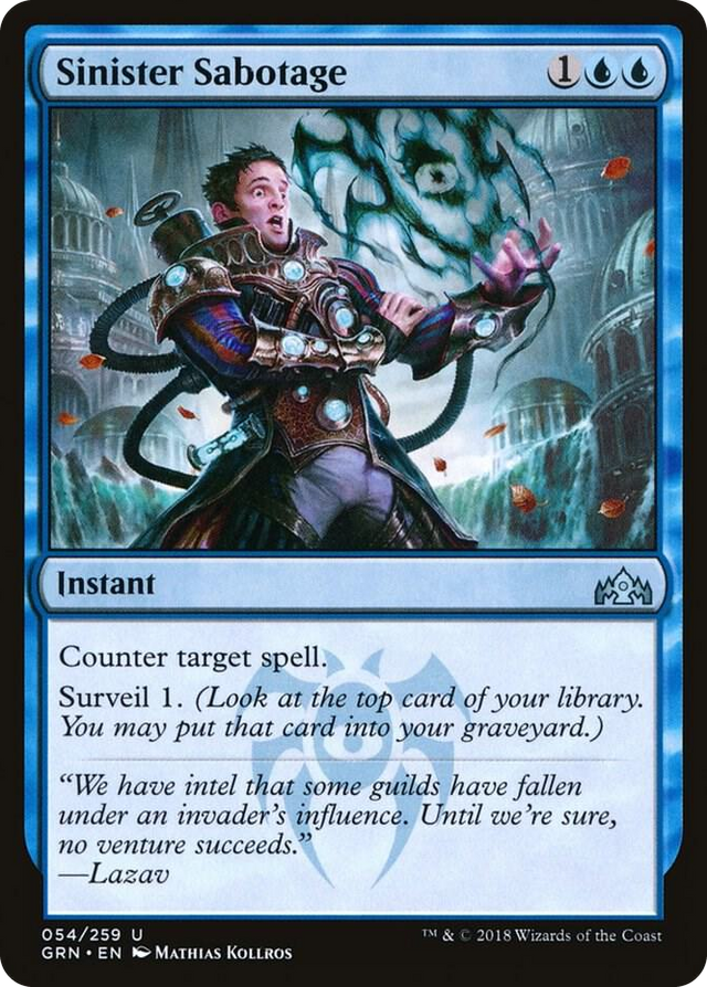 0054 Sinister Sabotage U Guilds of Ravnica