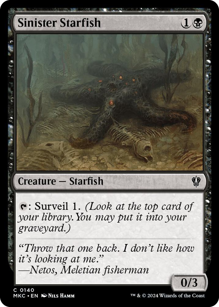 0140 Sinister Starfish C Commander: Murders at Karlov Manor