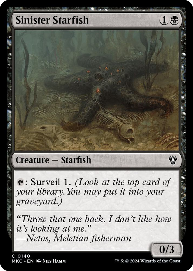0140 Sinister Starfish C Commander: Murders at Karlov Manor