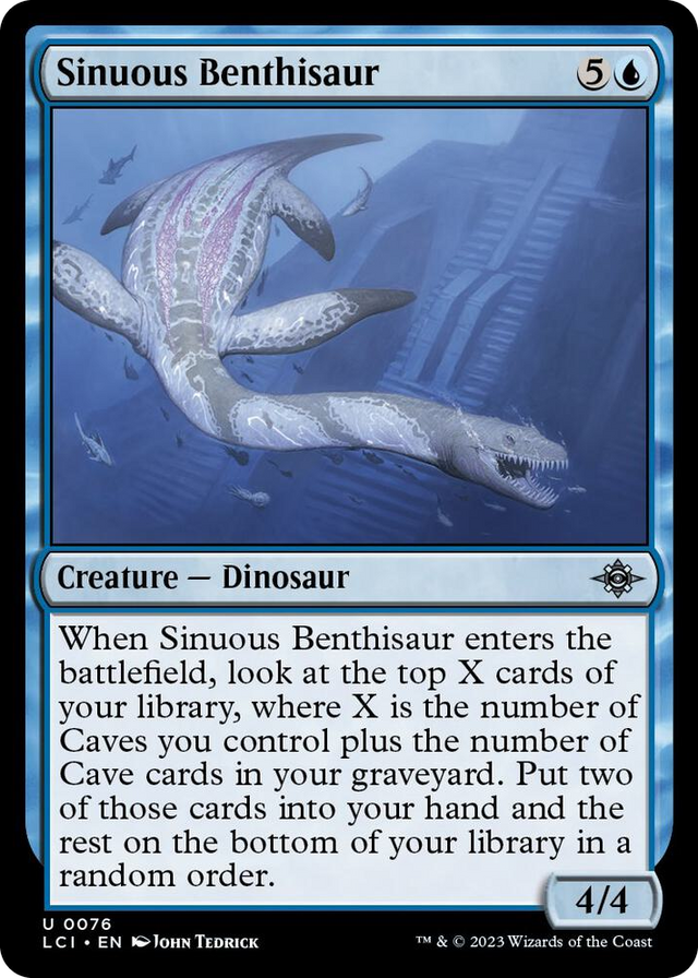 0076 Sinuous Benthisaur U The Lost Caverns of Ixalan