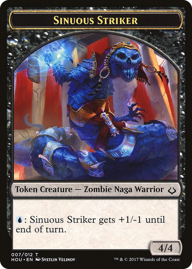 0007 Sinuous Striker // Cat Double-Sided Token T Hour of Devastation