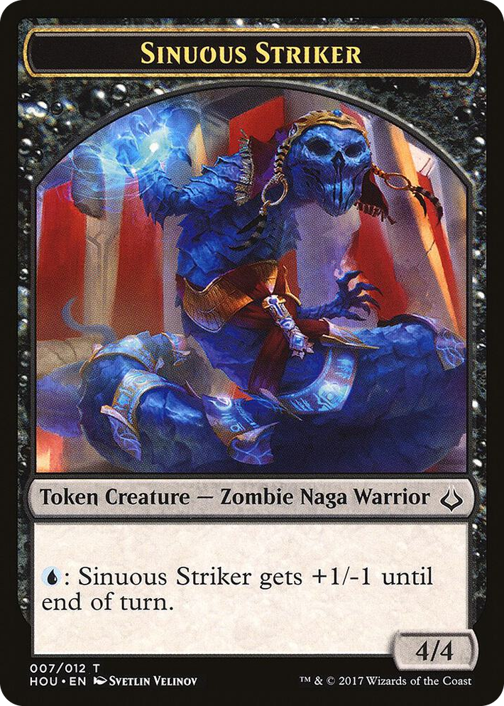 0007 Sinuous Striker // Zombie Double-Sided Token T Hour of Devastation