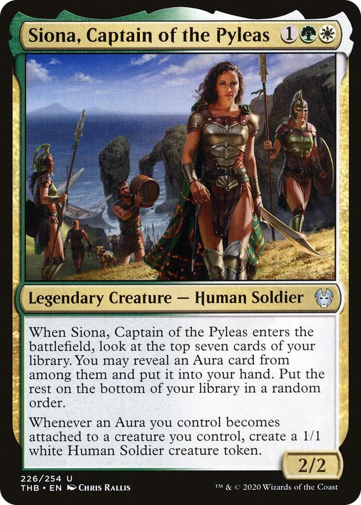 0226 Siona, Captain of the Pyleas U Theros Beyond Death