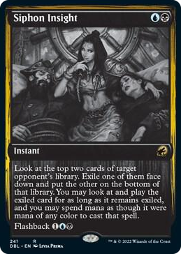 Siphon Insight #241 R - Innistrad: Double Feature Pokemon card