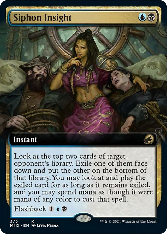 0375 Siphon Insight (Extended Art) R Innistrad: Midnight Hunt