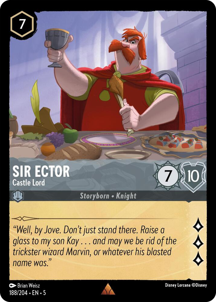 0188 Sir Ector - Castle Lord Rare Shimmering Skies