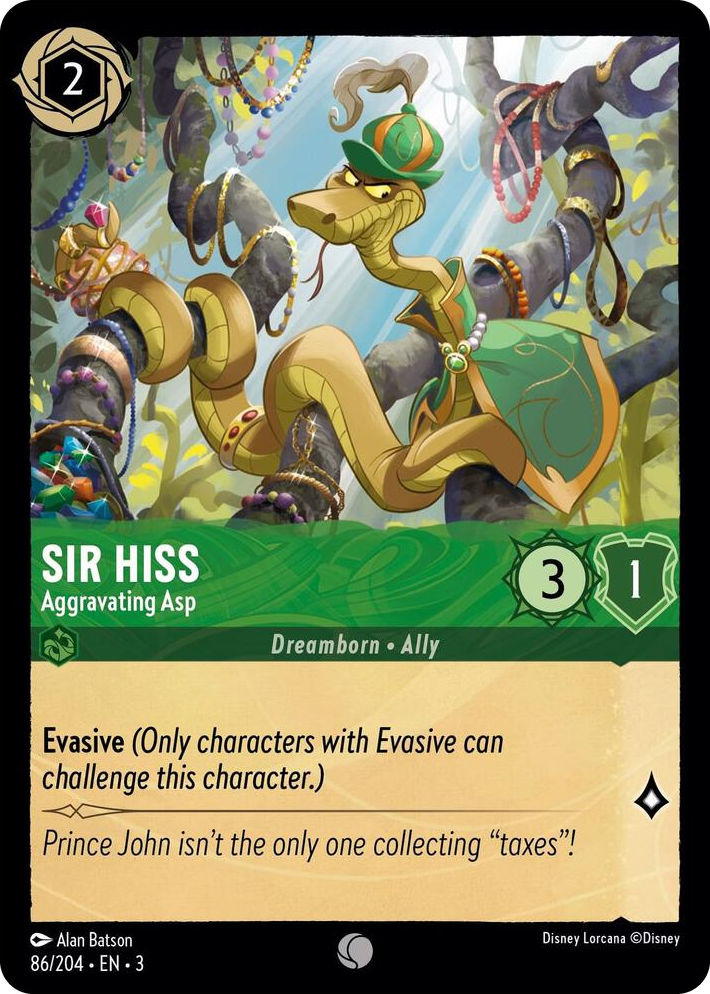 0086 Sir Hiss - Aggravating Asp Common Into the Inklands