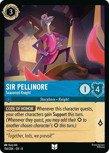 0154 Sir Pellinore - Seasoned Knight Uncommon Reign of Jafar