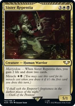 0142 Sister Repentia R Universes Beyond: Warhammer 40,000