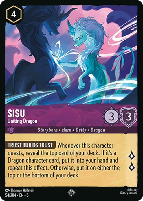 0054 Sisu - Uniting Dragon Super Rare Azurite Sea