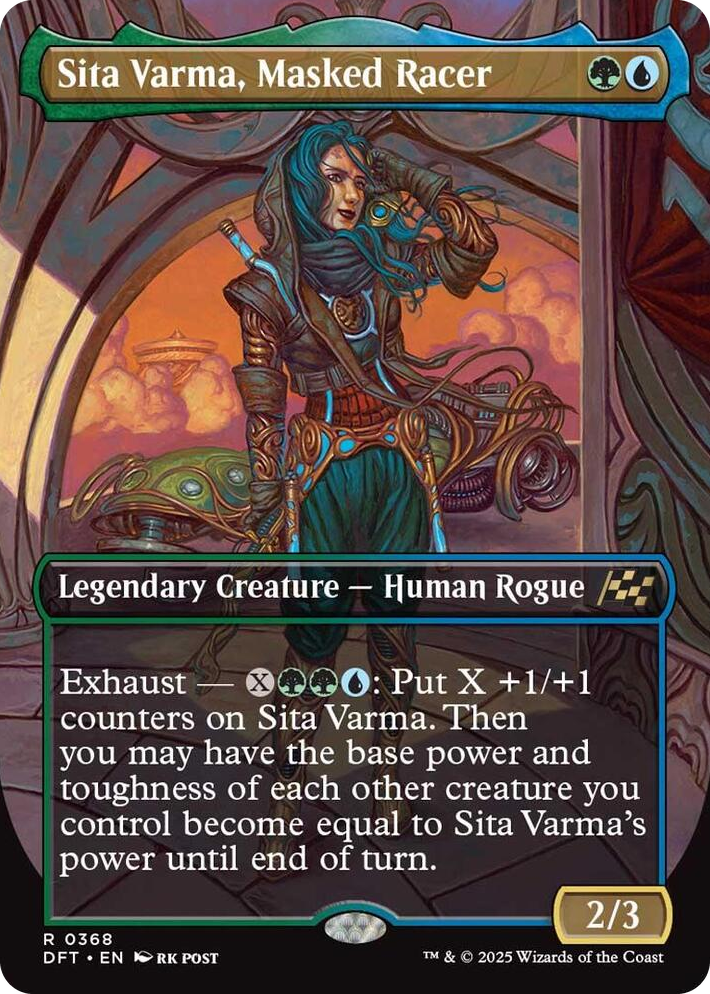 0368 Sita Varma, Masked Racer (Borderless) R Aetherdrift