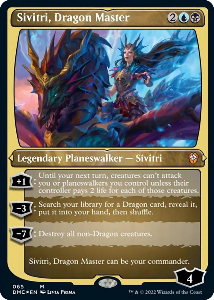 0065 Sivitri, Dragon Master (Foil Etched) M Commander: Dominaria United