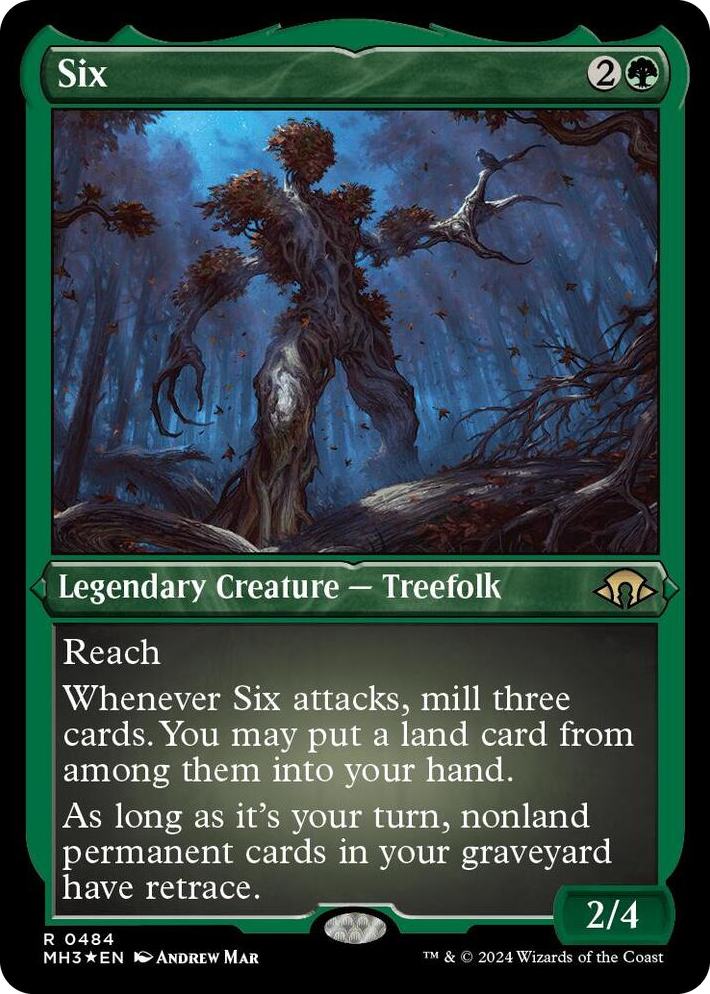 0484 Six (Foil Etched) R Modern Horizons 3