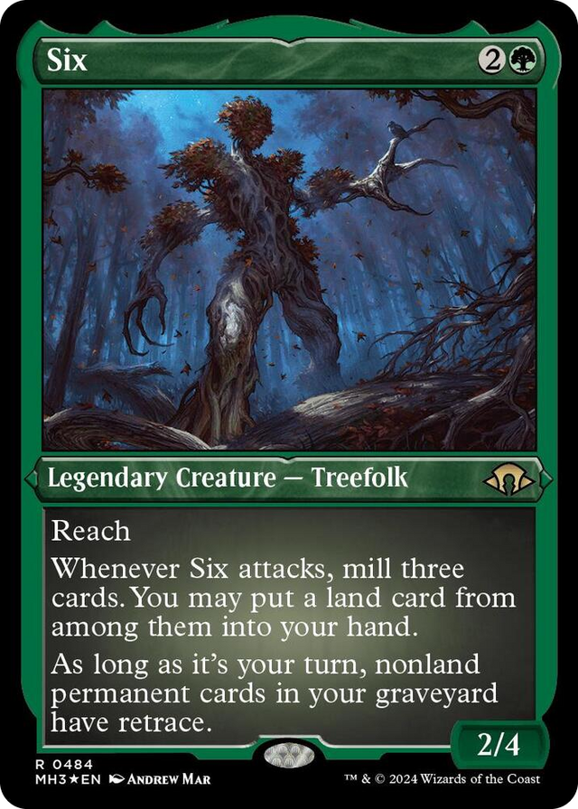 0484 Six (Foil Etched) R Modern Horizons 3
