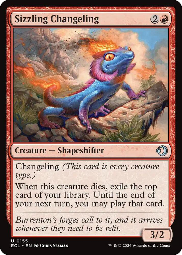 0155 Sizzling Changeling U Lorwyn Eclipsed