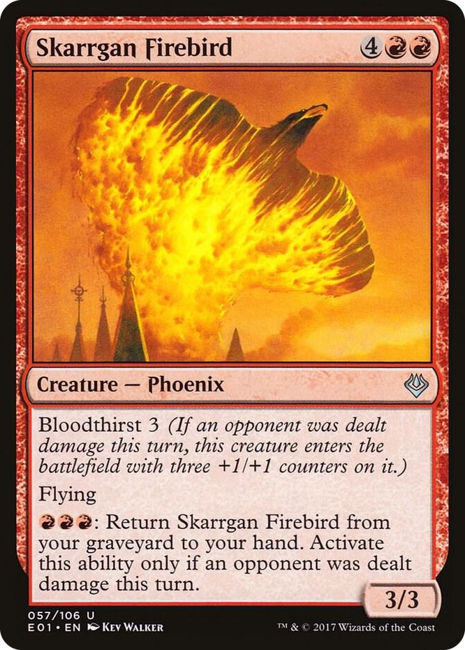 Skarrgan Firebird #57 U - Archenemy: Nicol Bolas Pokemon card