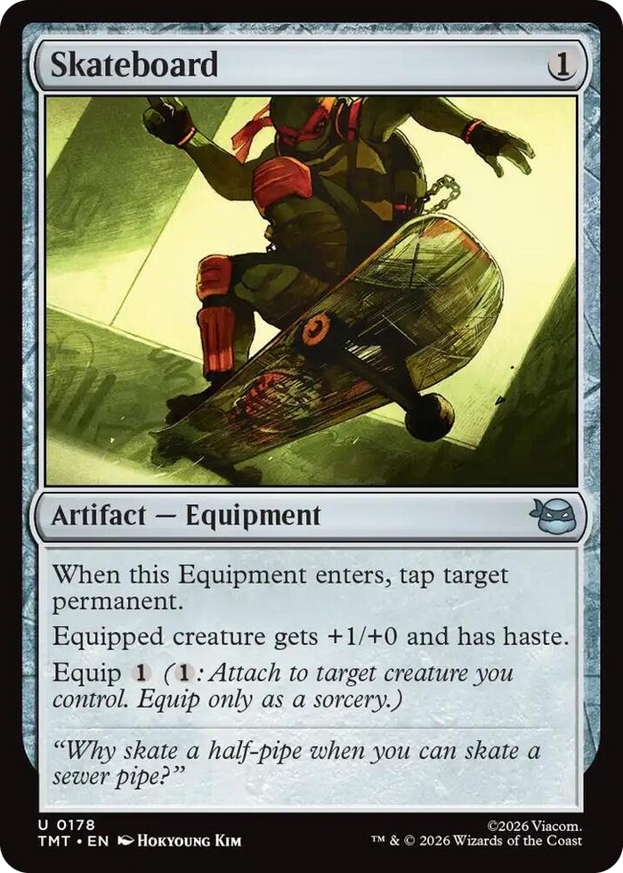 Skateboard #178 U - Teenage Mutant Ninja Turtles Pokemon card