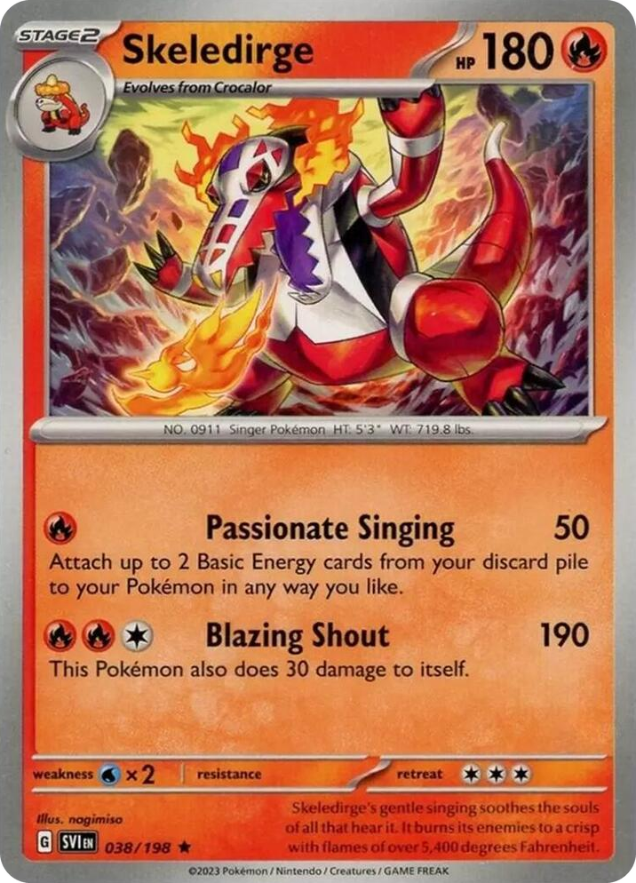 0038 Skeledirge Rare Deck Exclusives