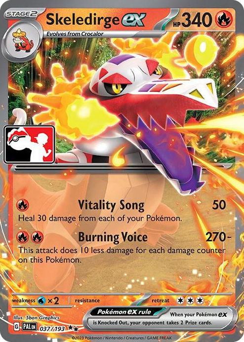 0037 Skeledirge ex Double Rare Prize Pack Series Cards