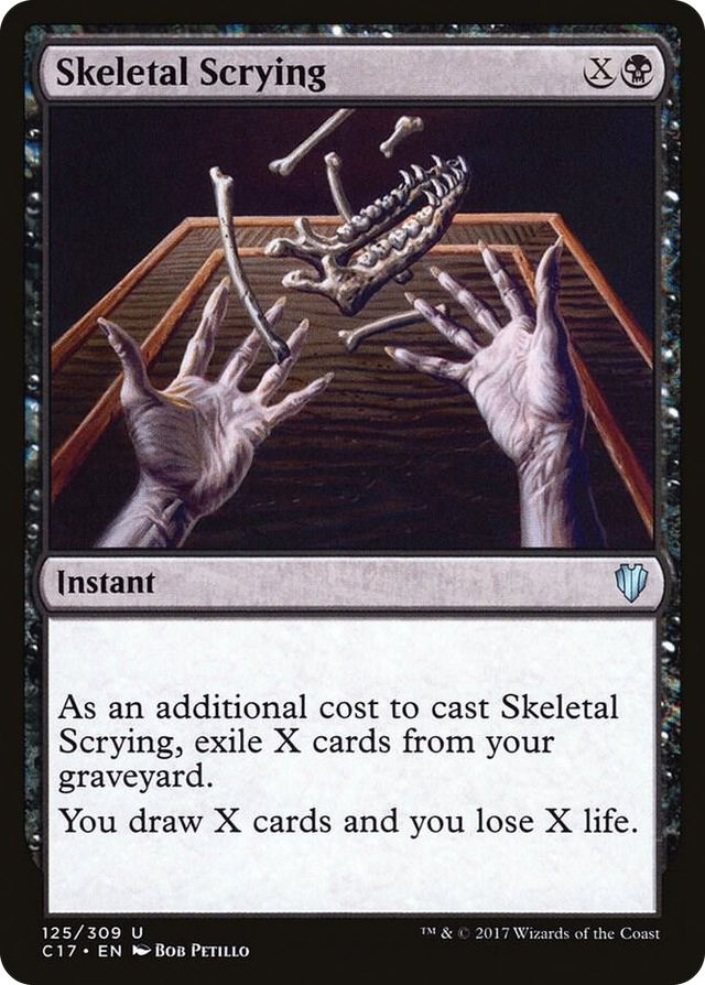 0125 Skeletal Scrying U Commander 2017