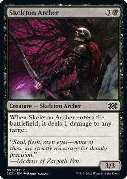 0090 Skeleton Archer C Double Masters 2022