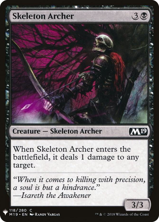 0118 Skeleton Archer C The List Reprints