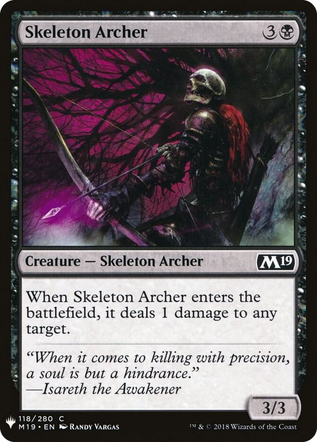 0118 Skeleton Archer C The List Reprints