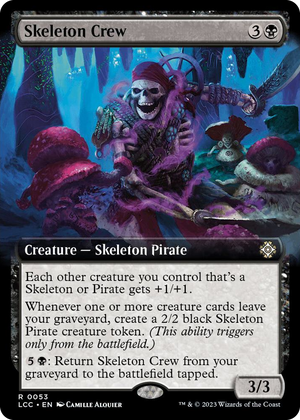 0053 Skeleton Crew (Extended Art) R Commander: The Lost Caverns of Ixalan