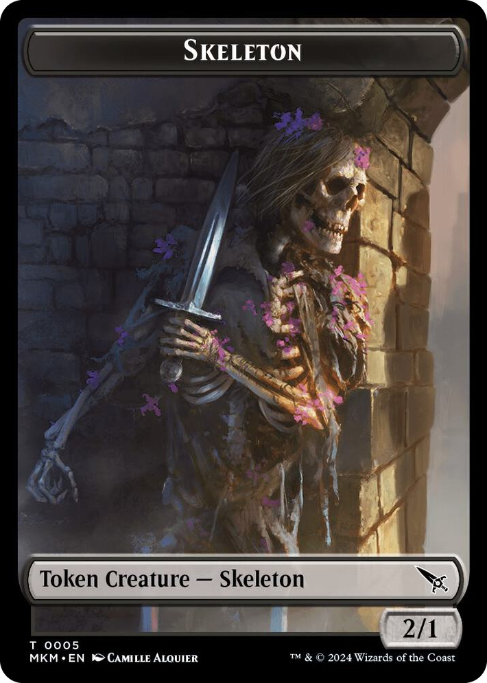 0005 Skeleton Token T Murders at Karlov Manor