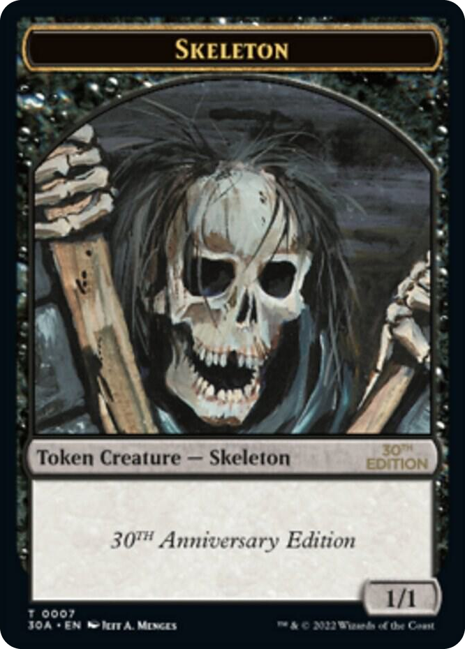 0007 Skeleton Token T 30th Anniversary Edition