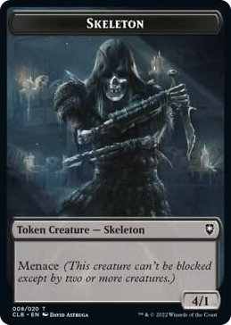 0008 Skeleton Token T Commander Legends: Battle for Baldur's Gate