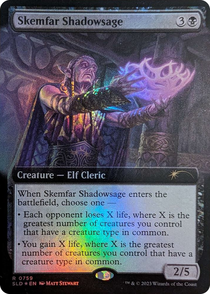 Skemfar Shadowsage (Extended Art) #759 R - Secret Lair Drop Series Pokemon card
