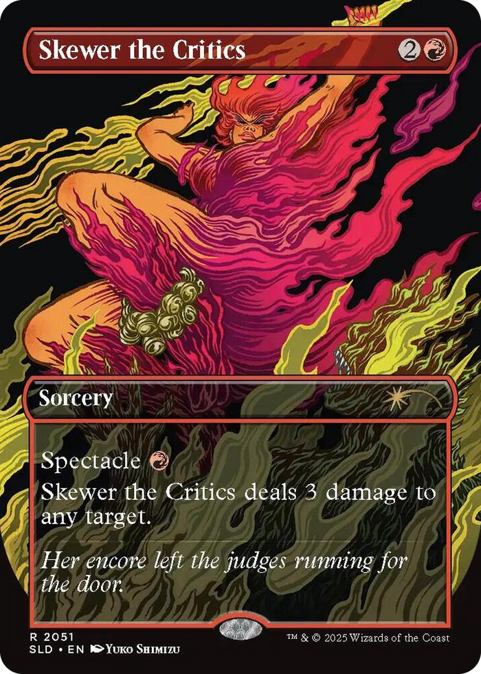 Skewer the Critics (2051) #2051 R - Secret Lair Drop Series Pokemon card