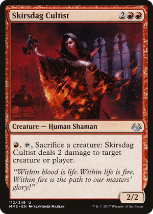 0112 Skirsdag Cultist U Modern Masters 2017