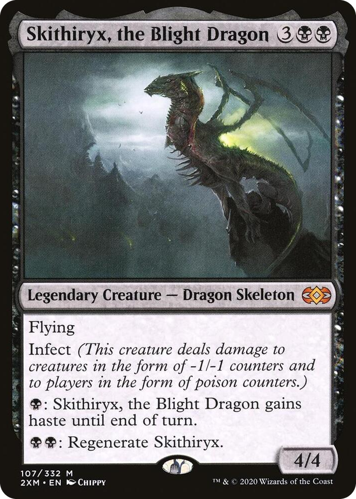 0107 Skithiryx, the Blight Dragon M Double Masters