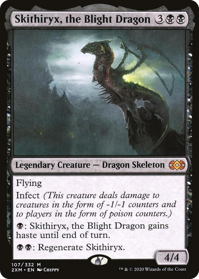 0107 Skithiryx, the Blight Dragon M Double Masters
