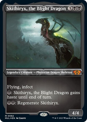 0082 Skithiryx, the Blight Dragon (Foil Etched) M March of the Machine: Multiverse Legends