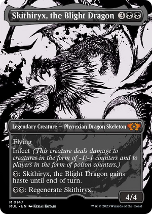 0147 Skithiryx, the Blight Dragon (Halo Foil) M March of the Machine: Multiverse Legends