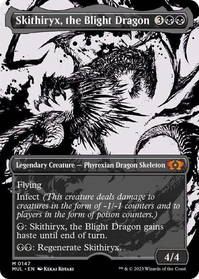 0147 Skithiryx, the Blight Dragon (Halo Foil) M March of the Machine: Multiverse Legends