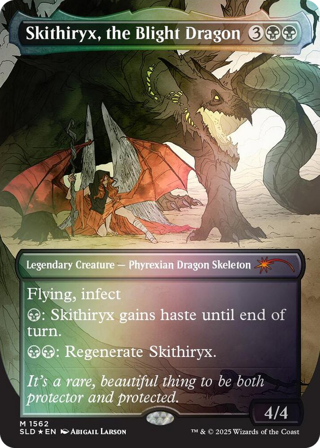 1562 Skithiryx, the Blight Dragon (Rainbow Foil) M Secret Lair Drop Series