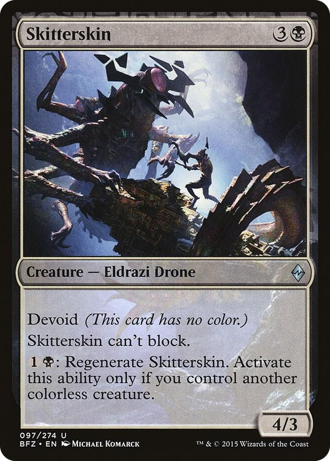 Skitterskin #97 U - Battle for Zendikar Pokemon card