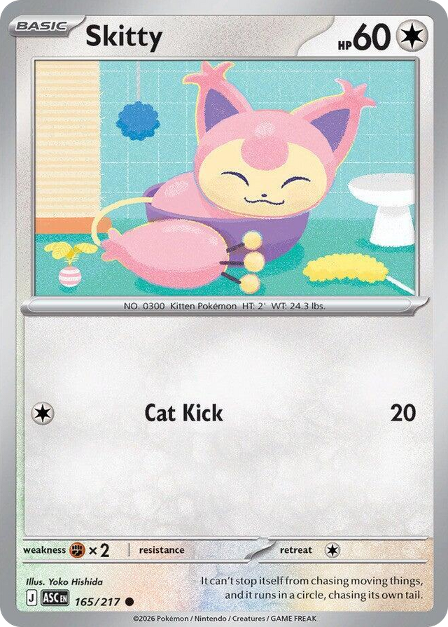 0165 Skitty Common Ascended Heroes