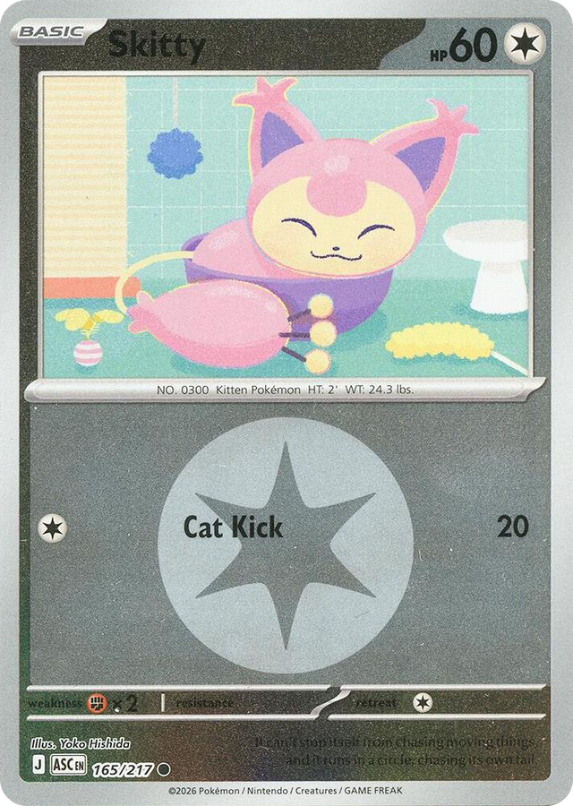 0165 Skitty (Energy Symbol Pattern) Common Ascended Heroes