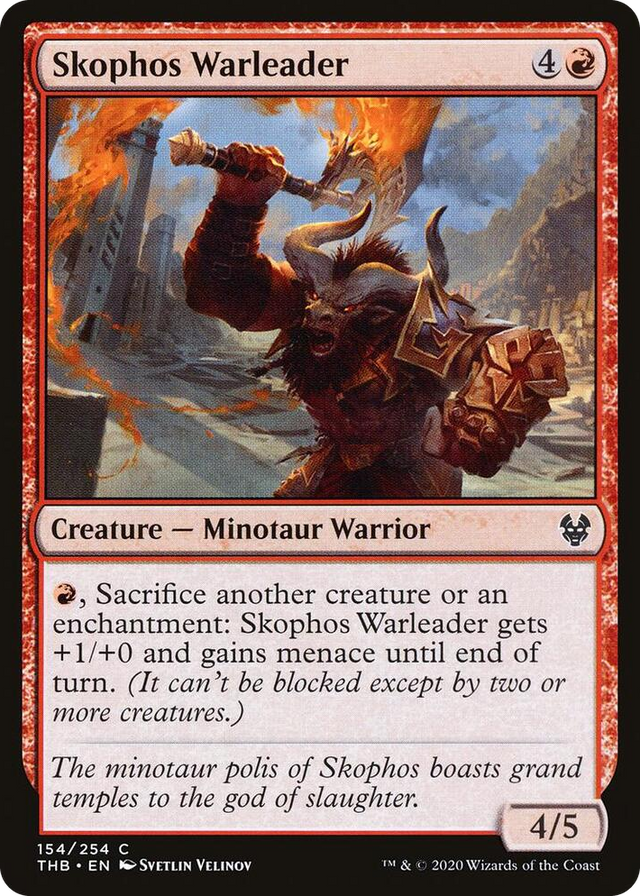 0154 Skophos Warleader C Theros Beyond Death