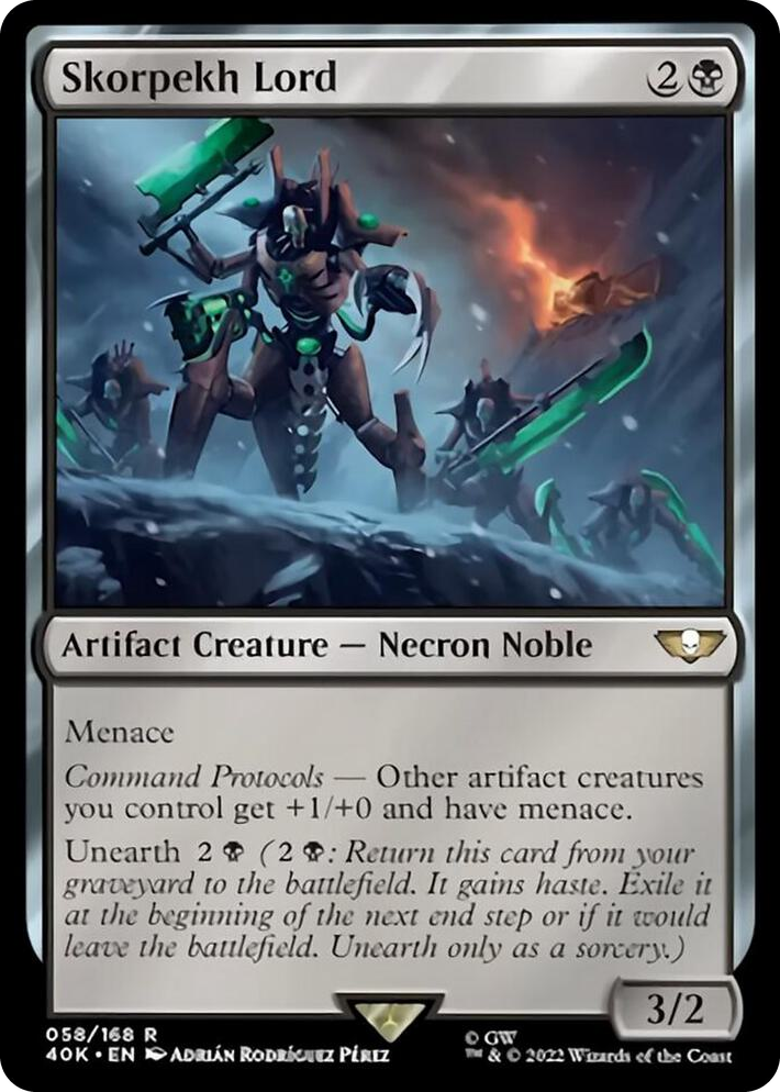 0058 Skorpekh Lord (Surge Foil) R Universes Beyond: Warhammer 40,000