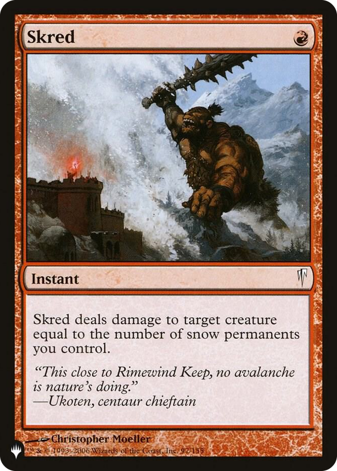 Skred #97 C - The List Reprints Pokemon card