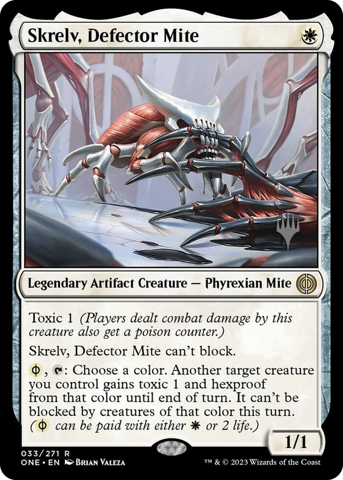 Skrelv, Defector Mite #33 R - Promo Pack: Phyrexia: All Will Be One Pokemon card