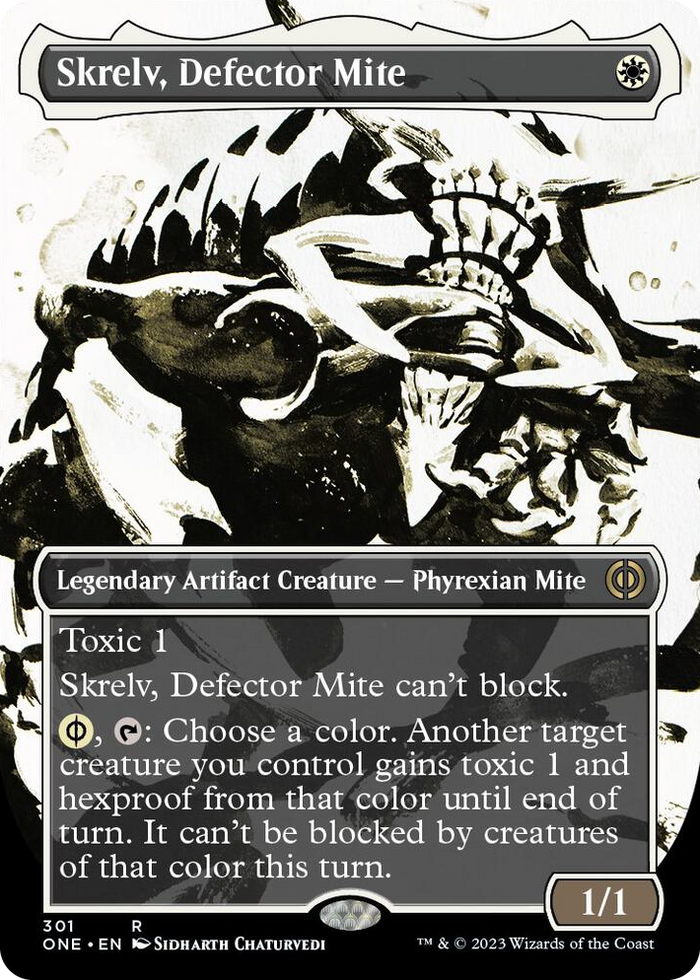 Skrelv, Defector Mite (Showcase) #301 R - Phyrexia: All Will Be One Pokemon card