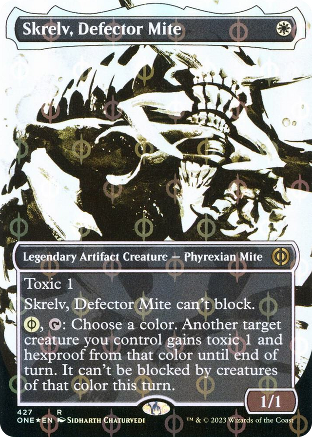 0427 Skrelv, Defector Mite (Showcase) (Step-and-Compleat Foil) R Phyrexia: All Will Be One